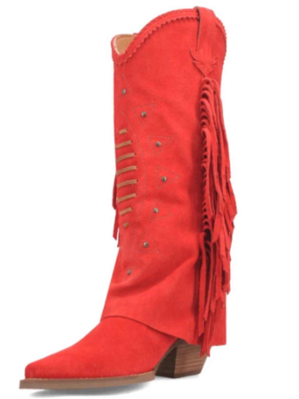 DINGO Suede Spirit Trail Fringe Boots 10T5269 NEW in box Made In Mexico - Picture 9 of 13
